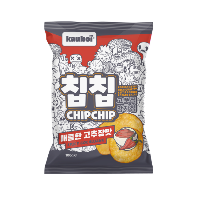 KAUBOI Chip Chip Spicy Gochujang flavour