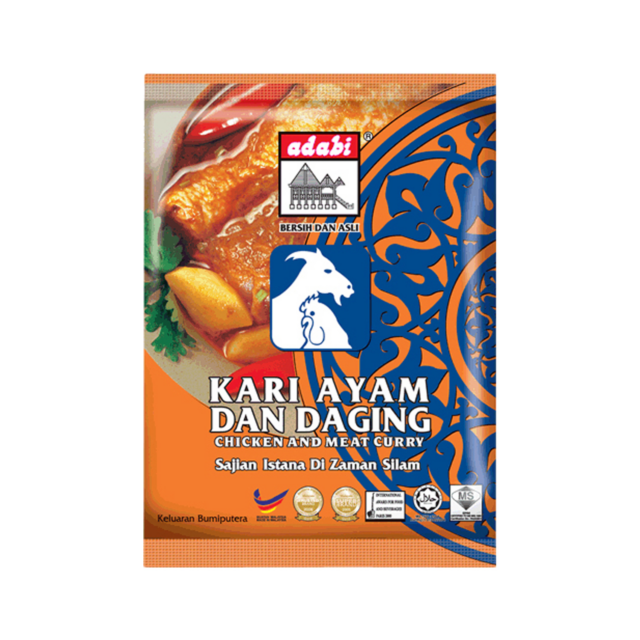 ADABI Curry Pwdr - Kari Ayam & Daging (Chicken/Meat)