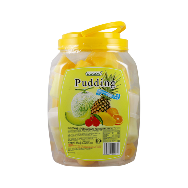 COCON Mini Nata de Coco Pudding JAR - Assorted