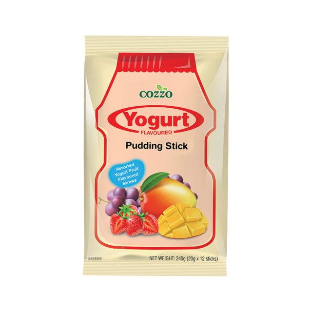 COZZO Yoghurt Pudding Jelly Stick (12pcs) Y+Ma+St+Gr