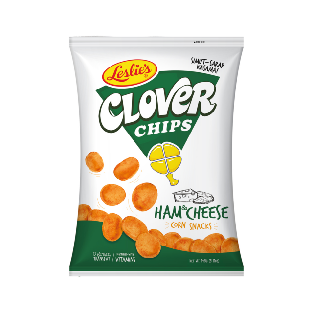 LESLIE'S Clover Chips - Ham & Cheese Flavour