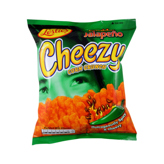 LESLIE'S Cheezy Corn Crunch - Cheddar Jalapeno