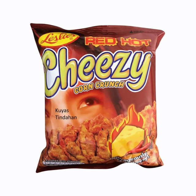 LESLIE'S Cheezy Corn Crunch - Red Hot Flavour