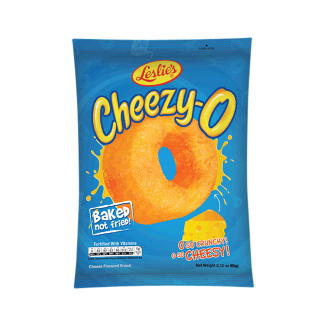 LESLIE'S CHEEZY-O Baked Corn Snack - Original Cheese