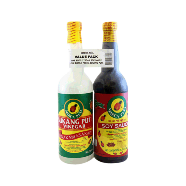 MARCA PINA Value Pack Soy Sauce and Vinegar