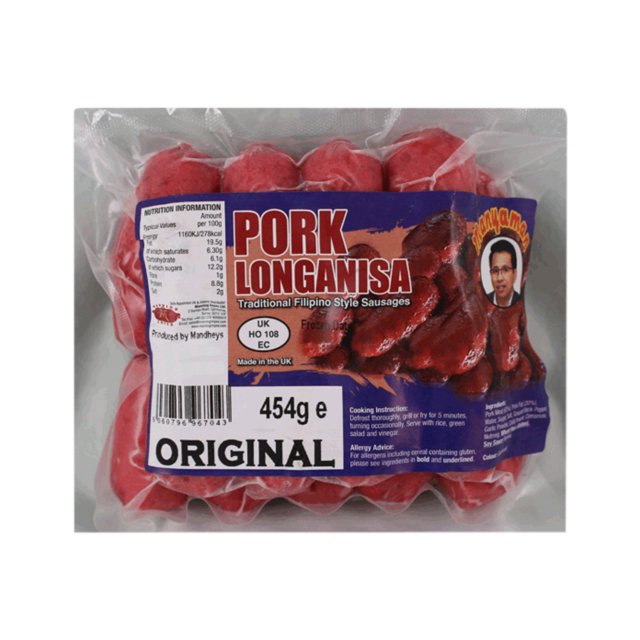 MANDHEY'S MANYAMAN Pork Longanisa ORIGINAL - Regular