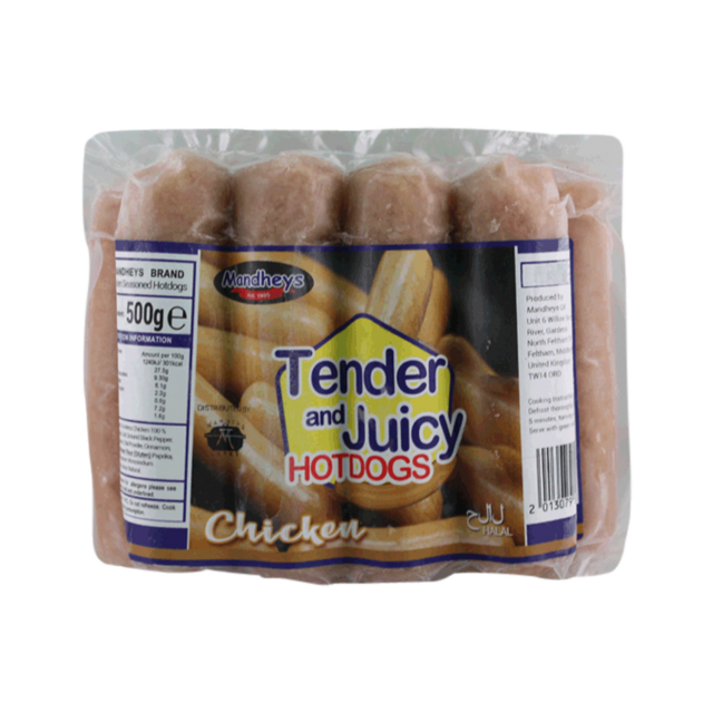 MANDHEY'S TENDER & JUICY Chicken Hotdog - Regular