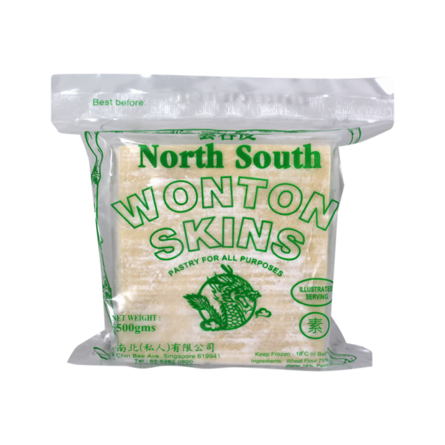 NORTH SOUTH Wonton Pastry - GREEN (Soup) 02112