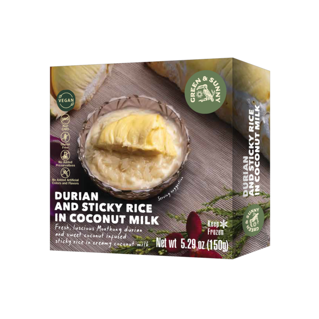 GREEN & SUNNY Durian and Sticky Rice in Coconut Milk