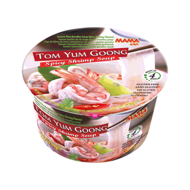 MAMA Inst. Bowl-Thai Shrimp Tom Yum Goong Rice Ndl