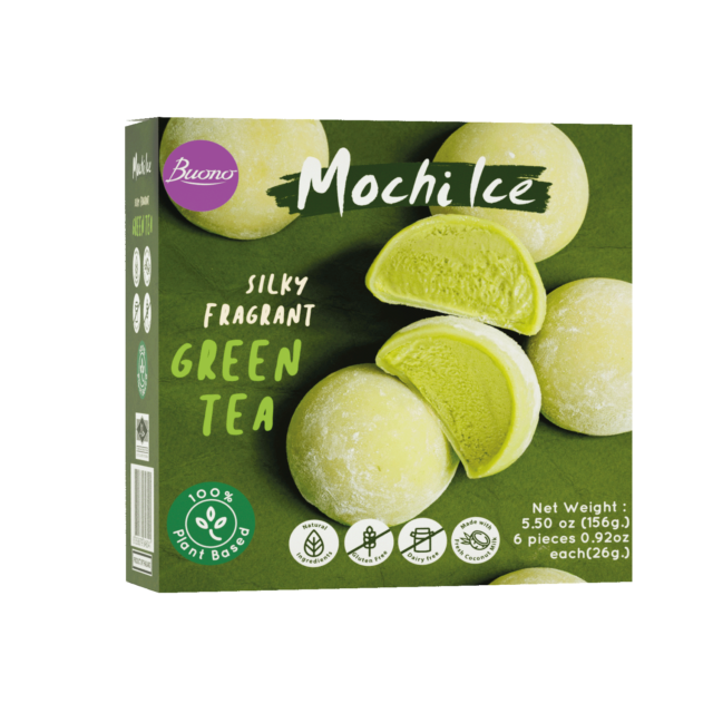 BUONO Mochi Ice Dessert - Green Tea (Dairy Free)