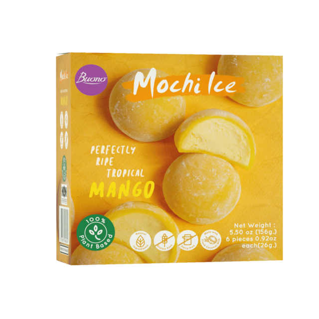 BUONO Mochi Ice Dessert - Mango (Dairy Free)